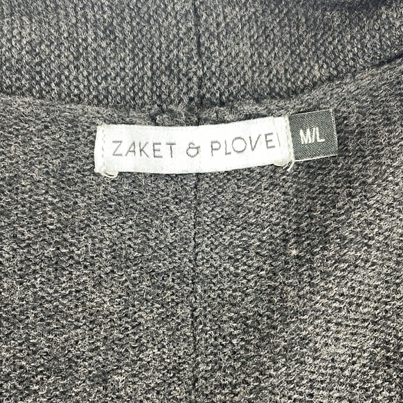Zaket & Plover •M/L• Knit/Embroidered Star Cotton/Cashmere Blend Cardigan - Picture 6 of 10